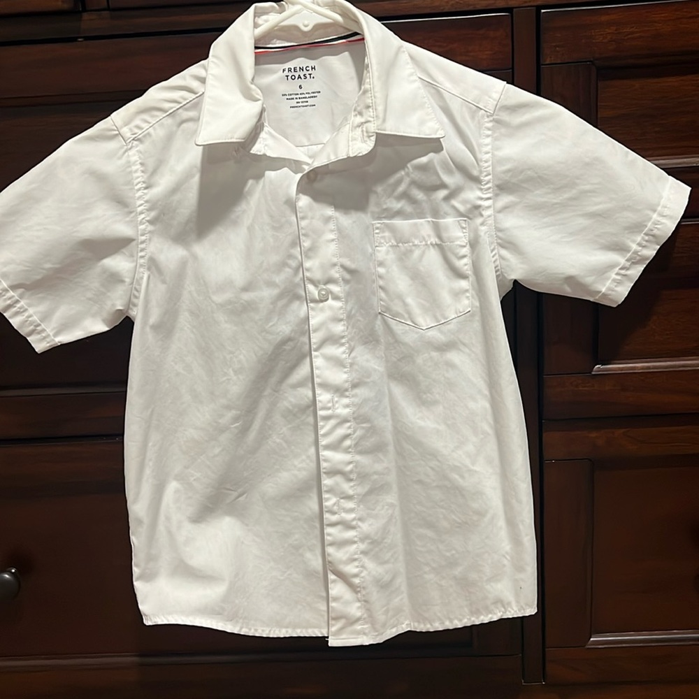 Boy white button down shirt